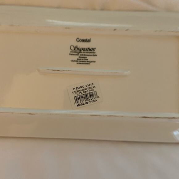 Coastal Signature Rectangular Tray Plates - set of 2 NWT